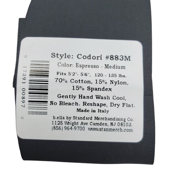 Luxury Cotton Crochet Tight Medium Espresso Brown B.ella Codori Italian Hosiery - Picture 6 of 7